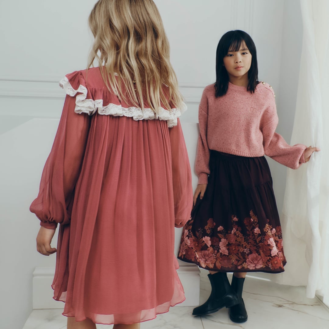 Image of girl's models in Chloe outfits